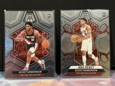 2023-24 Panini Mosaic Basketball 2x Scoot Henderson RC Lot