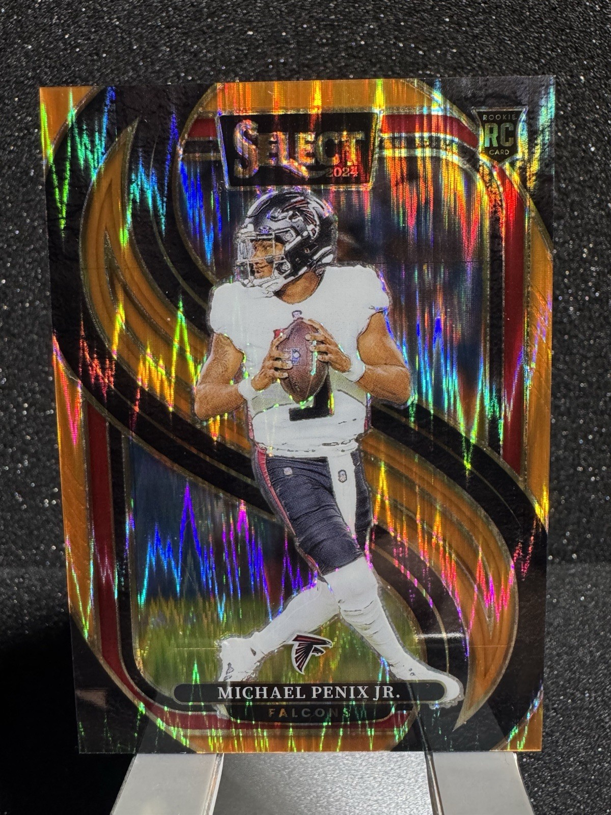 2024 Panini Select - Premier Level Michael Penix Jr. Orange Shock Prizm /399