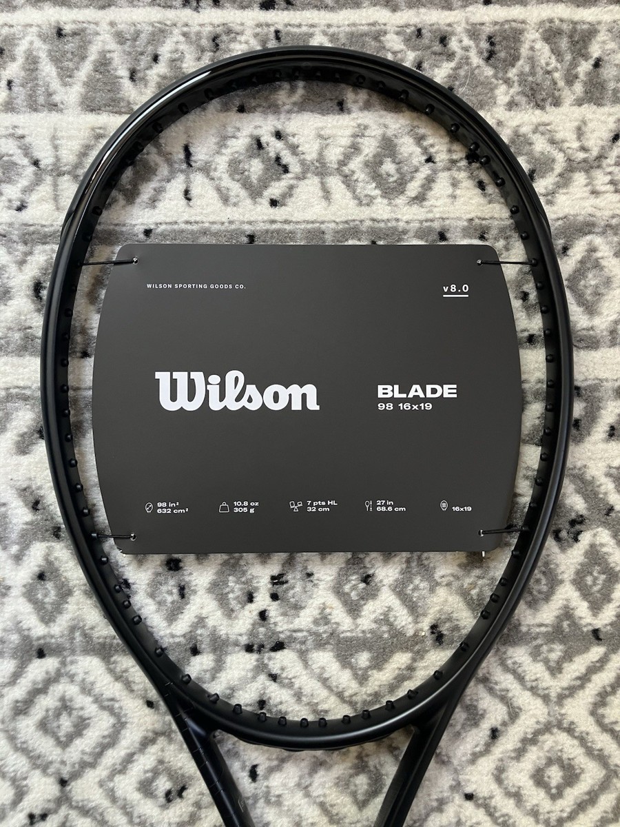 NEW Wilson Blade 98 v8 Noir (All-Black Edition) - 16x19 - 4
