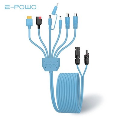 E-POWO Solar Cable to XT60 Anderson DC8020 DC7909 DC5525 DC5521 DC35135 Adapter
