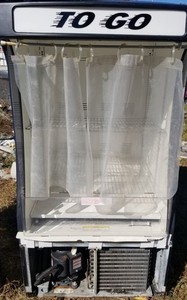 The BREEZE 30" BZ13-1-B Open Air Curtained Beverage/Food Refrigerator