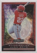 2020 Panini Chronicles Titan Ruby Wave 177/199 Juan Soto #19 rf2