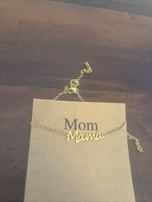 Mama Necklace Gold Plated Stainless Steel Mom Necklace Mothers Day Gift
