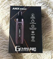 ANIX STEAM Gemini Pro Kr&auml;uter Vaporizer Konduktion 20s Display USB-C