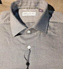 NWT Robert Graham men's 15 S Long Sleeve Button Down Shirt Fancy Geo Tailo