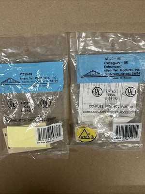 ALLEN TEL AT33S-09, Versatap Surface Mount Box, 1-Port, Ivory WITH (1) RJ45 JACK