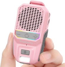 Upgrade Wearable Bluetooth Speaker, IPX6 Waterproof Clip on Mini Speaker