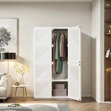 Kleiderschrank Hochschrank Flurschrank mitTür Mehrzweckschrank Garderobenschrank