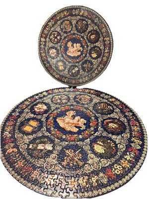 Springbok Circular Puzzle'' Table Of The Muses''  Vintage 1969 Complete 500+ Piece
