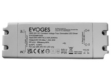 EVOGES 24V DC Constant Voltage Triac Dimmable LED Driver – 30W 60W 100W