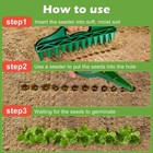 Manual Soil Portable Seeds Spacer Soil Puncher for Planting Seeds Soil Loosening
