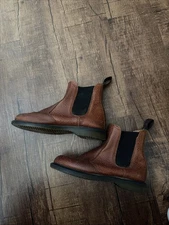 DR. MARTIN  CHESTNUT FLORA PEBBLED LEATHER BOOT SZ6 WOMEN’S