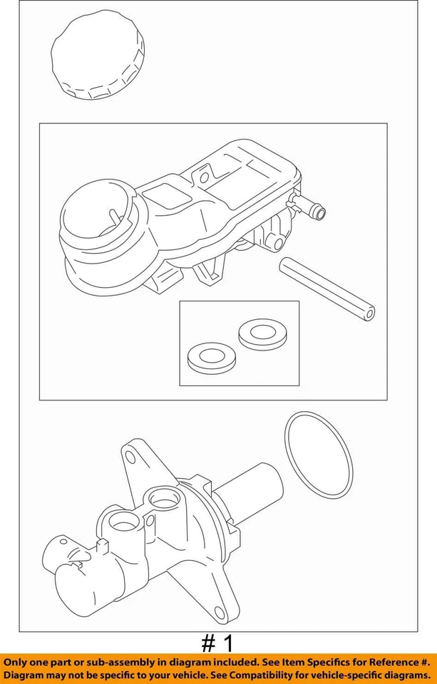 2010-2013 Suzuki Kizashi Brake Master Cylinder OEM - Image 4 of 4