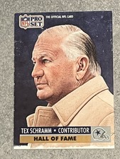 1991 Pro Set #30 Tex Schramm NFL Hall of Fame Dallas Cowboys