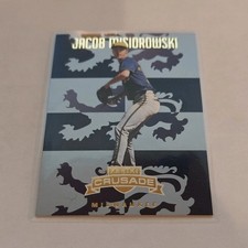 2025 Panini Crusade Jacob Misiorowski #16 Milwaukee Brewers Baseball Card gold