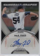 2019 Panini Prizm Game Ball Graphs Max Fried #GB-MF Auto 0t2