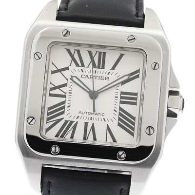 CARTIER Santos 100 LM W20073X8 Silver Dial Automatic Men's Watch_955101