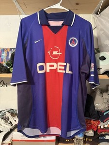 Nike PARIS SAINT-GERMAIN 2000-2001ユニフォーム Paris Saint Germain 2000/01 PSG Home Soccer Football Jersey Shirt