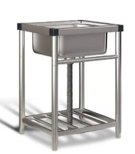 Kitchen Sinks Commercial Catering Stainless Steel Sink Single Bowl Drainer Unit