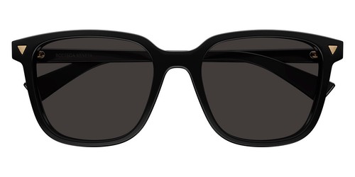 Bottega Veneta BV1255SA Sunglasses Unisex Black / Gray 55mm New 100% Authentic - Picture 1 of 7
