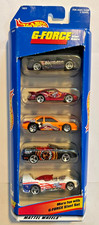 Hot Wheels G-Force Stunt Riders 1997 paquete de regalo de 5 autos Mattel