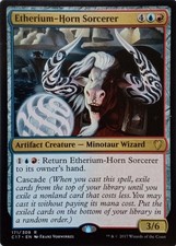 171/309 ETHERIUM-HORN SORCERER RARE COMMANDER 2017 MTG CARD