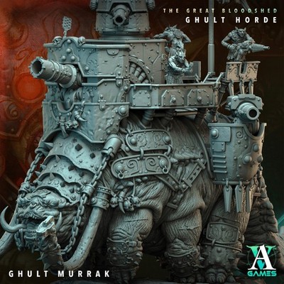 Ghult Murrak - Space Ogre Warbeast -  3d Printed Miniature - Sci-Fi - D&D