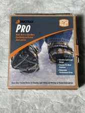 Yaktrax Pro Ice Traction Cleats Size L Black Snow Ice Shoe Grips NIB