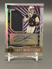 2023 Illusions Jake Haener Rookie Red First Impressions Auto Patch #/199 RPA 