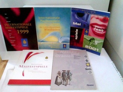 Konvolut: 4+1 Bände Internationale Maifestspiele Wiesbaden und Nassau und Oranie