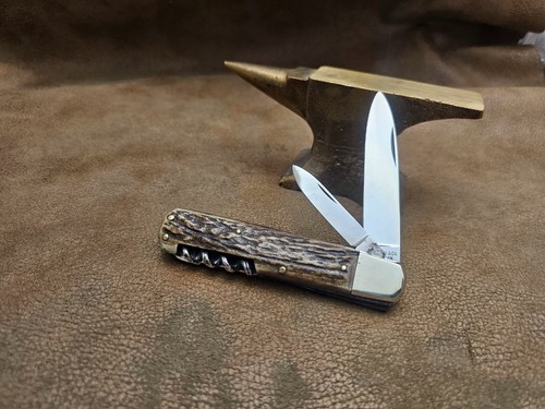Vintage Hartkopf & Co Solingen Germany hunter jack pocket knife lockback