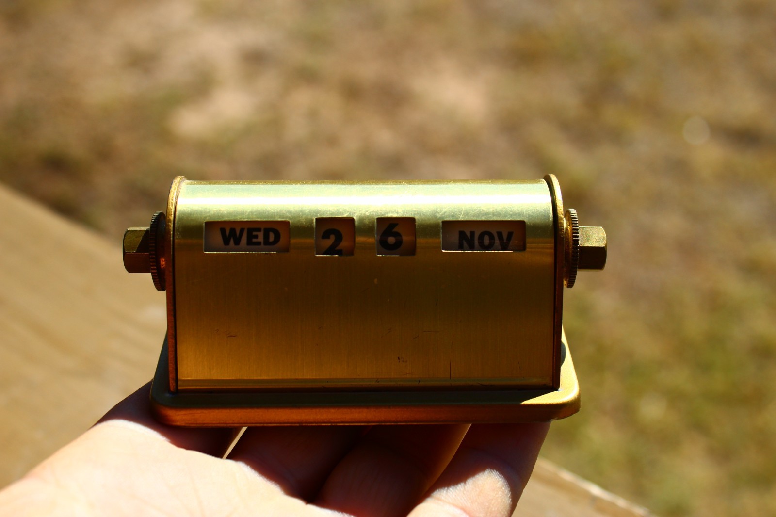 Vintage Brass Perpetual calendar