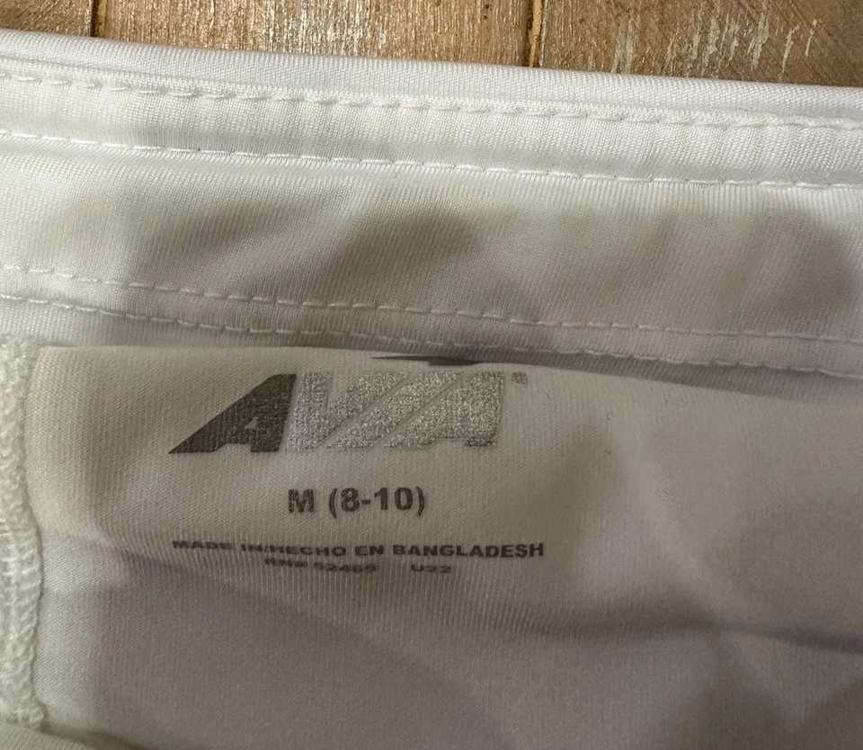 Falda corta de golf deportiva plisada blanca para mujer Avia talla M Foto 2 de 4