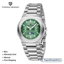 Pagani Design PD-1786 Green Chronograph Rubbe...