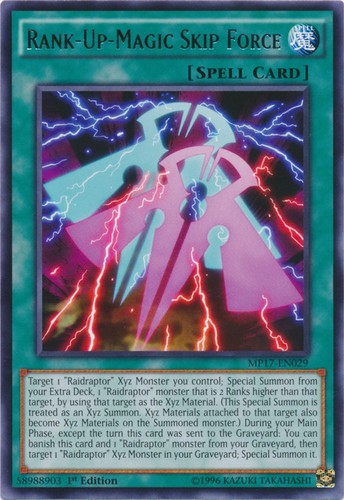 Rank-Up-Magic Skip Force MP17-EN029 YuGiOh 2017 Mega-Tin Mega Pack card