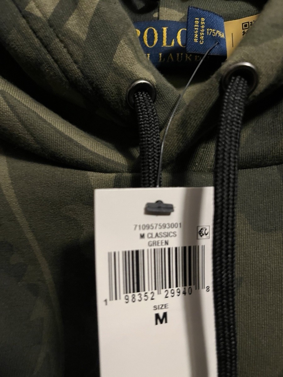 Polo Ralph Lauren - Palm Camo Double Knit Hoodie Pullover Size