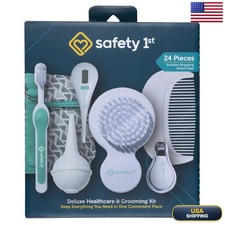 Safety 1st Deluxe Baby Healthcare Grooming Kit Pyramids Aqua Newborn 24 Piece