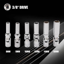 KIT SET 6 Pezzi Candele Chiavi a Snodo DA 8 A 16 Smonta Candelette Auto Snodate