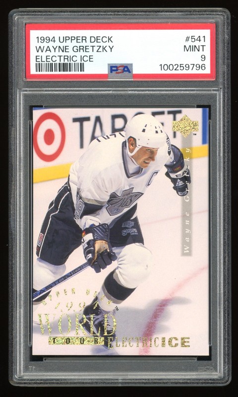 1994-95 Upper Deck #541 Wayne Gretzky Electric Ice UD World Tour PSA 9 MINT