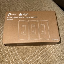 New open box TP-LINK Kasa Smart Wi-Fi Light Switch with Dimmer 3 Pack - HS220P3