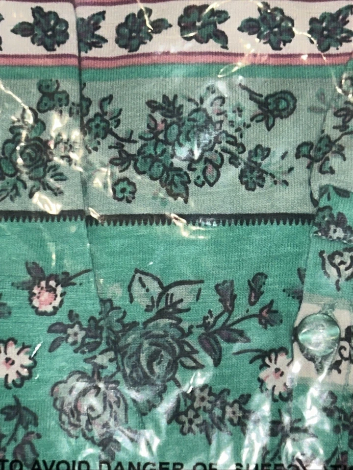 woman within large sleep shirt blue floral new - Image 3 of 3