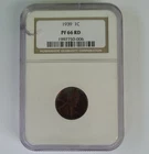 NGC PF66RD 1939 Lincoln Wheat Bronze Small Cent Philadelphia Proof