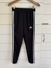 Adidas Boys Climacool Tapered pants With Pockets And Ankle Zippers Black Small