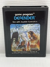Defender (Atari 2600, 1982) Game Program Cartridge Manual Tested Cleaned CX2609