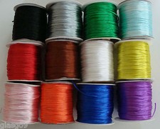 5 mètres Fil nylon satiné Queue de SOURIS RAT Cordon COULEURS au CHOIX Shamballa