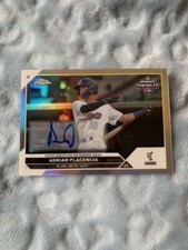 Adrian Placencia 2023 Topps Chrome Pro Debut Refractor Autographs RC SP /99