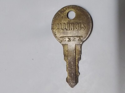 ILLINOIS Lock Key # G327 G 327 Slot Machine Jukebox Wallbox Arcade Coin-op
