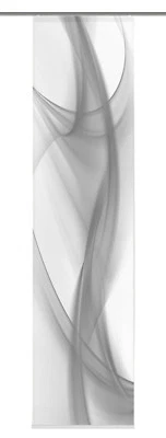 Flächenvorhang Schiebevorhang bedruckt 60x245cm Clifton grau abstrakt Flammgarn - Bild 1 von 2