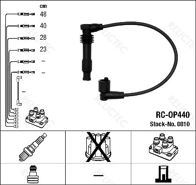 Ignition Leads Kit Cable Opel Vauxhall Daewoo Chevrolet:ASTRA F,Mk III 3 - Picture 2 of 3
