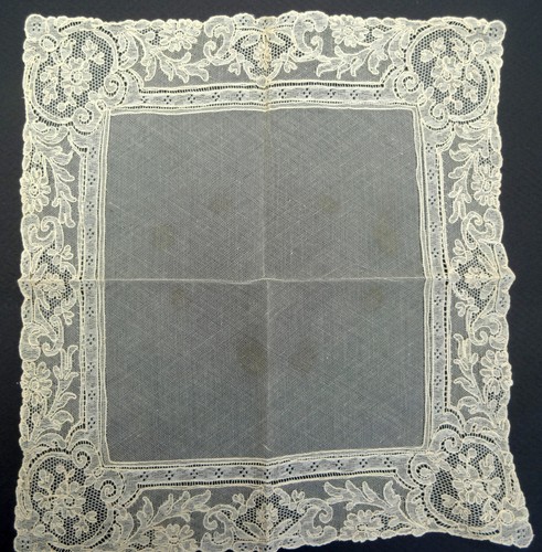 Vintage/Antique Ecru POINT DE GAZE Tambour Net Lac